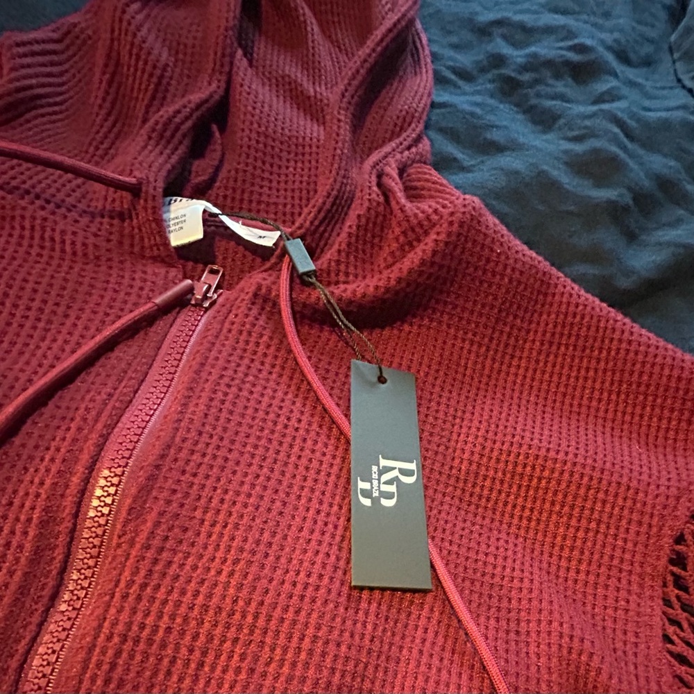 Ricki Brazil Waffle Knit Zip-Up Hoodie set